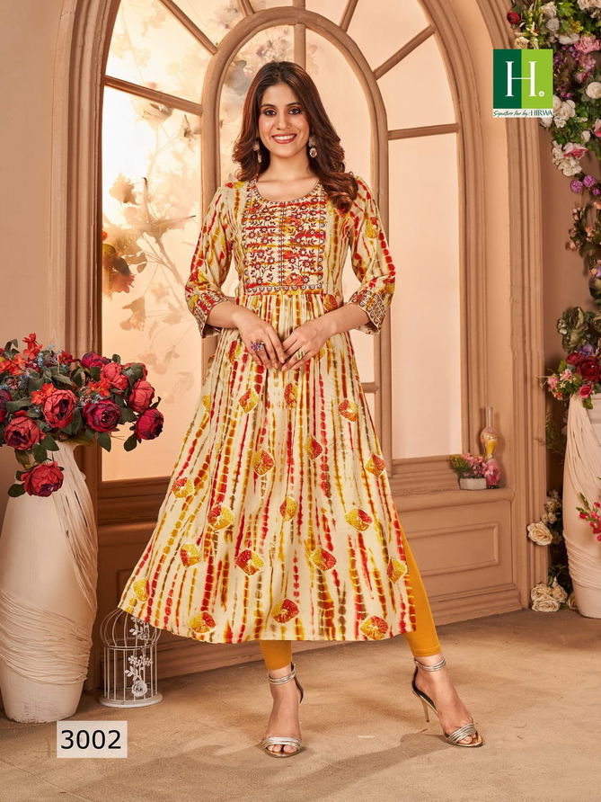 Shibori Vol 3 By Hirwa Nyra Cut Printed Kurtis Catalog
